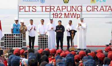 Presiden Jokowi Resmikan PLTS Terapung Cirata 192 MWp, Terbesar di Asia Tenggara