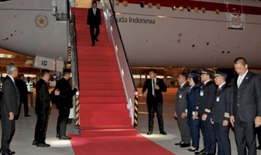 Presiden Jokowi Tiba di Tanah Air  Usai Lawatan dari Dua Negara