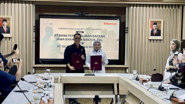 Akselerasi Transformasi Digital Sektor Perbankan, Telkomsel Gaet bank bjb ﻿