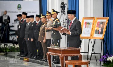 Bey Machmudin Lantik Tiga Pimpinan Daerah
