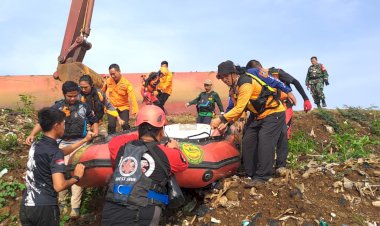 Pencarian Anak Tenggelam di Sungai Citarum Kab. Bandung Barat Terus Dilakukan