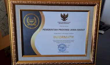 Pemdaprov Jabar Raih Predikat Informatif di Anugerah Keterbukaan Informasi Publik 2023