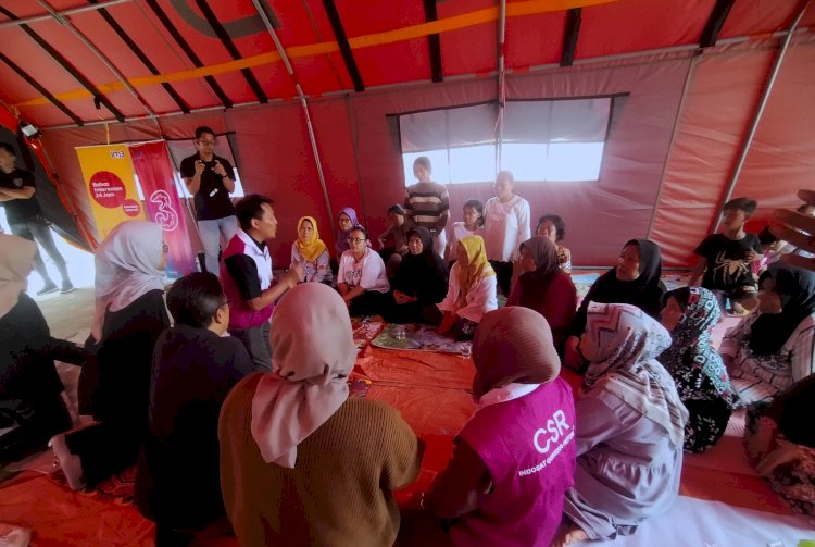 Indosat  Salurkan Bantuan Bagi Korban Gempa Sumedang