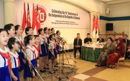 Siswa di Korea Utara Fasih Nyanyi Halo-halo Bandung