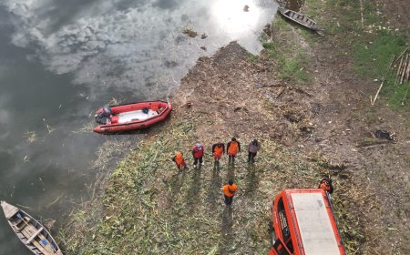 Hari Kedua Tim SAR Gabungan Lakukan Pencarian Korban Tenggelam di Bendungan Saguling