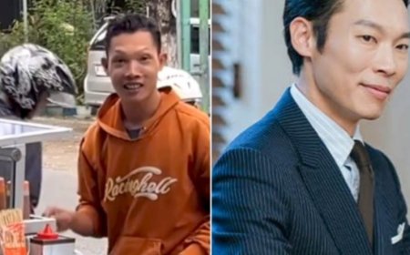 Penjual Cilok Keliling Mirip Aktor Korea
