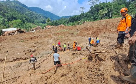 Tim SAR Gabungan Masih Melakukan Pencarian Satu Orang Tertimbun Longsor di Kabupaten Bogor
