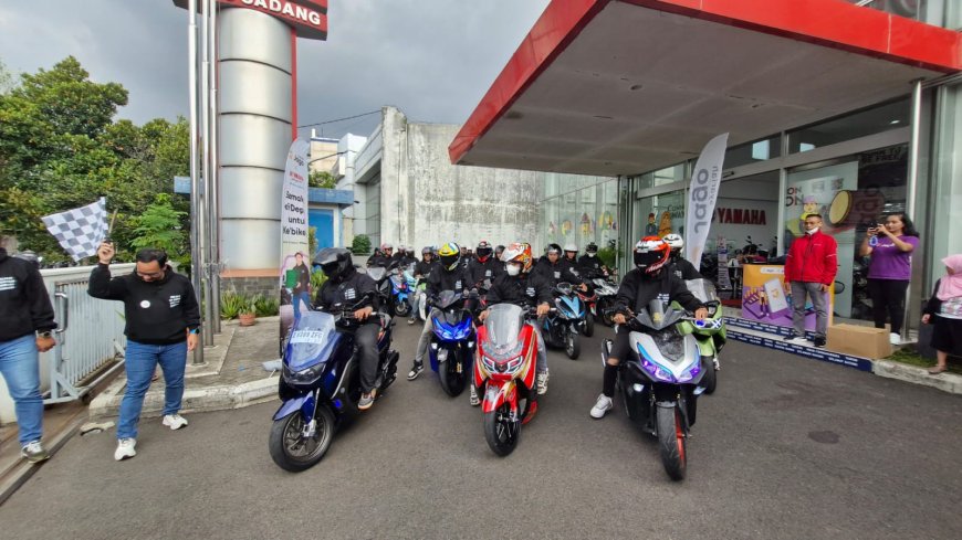 Jago Syariah Gandeng Komunitas Pengendara Motor Yamaha dalam Perjalanan Berbagi Kebaikan dan Edukasi Keuangan