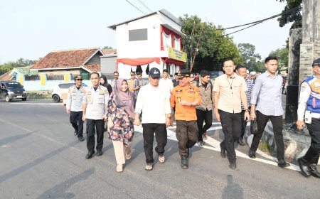 Sekda Herman Suryatman Pantau Posko Mudik di Majalengka dan Sumedang