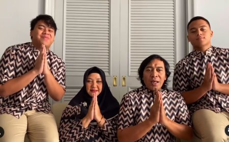 Kocak! Komeng dan Keluarga Bikin Video Ucapan Lebaran