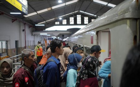 Lebih dari 55 Ribu Pemudik Kembali ke Wilayah Daop 2 Bandung