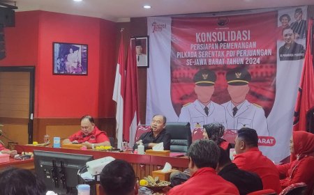 PDI Perjuangan Jabar Gelar Konsolidasi Pemenangan Pilkada 2024 Tahap Dua
