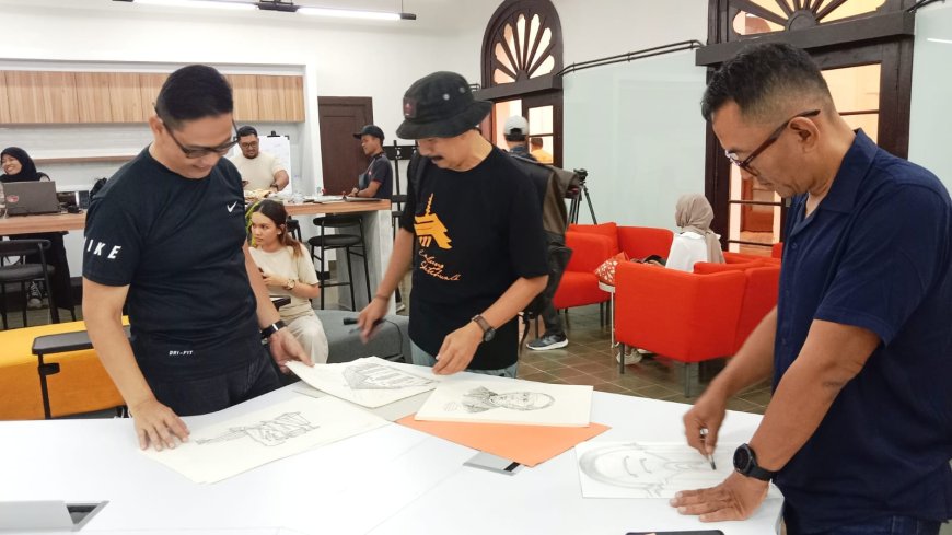 Ini Dia Sketsa Menarik Gedung Museum Pos Indonesia