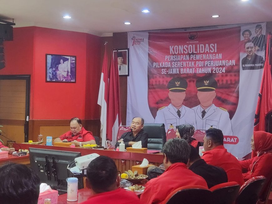 PDI Perjuangan Jabar Gelar Konsolidasi Pemenangan Pilkada 2024 Tahap Dua
