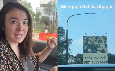 Turis Asing Bingung, Mengapa Iklan Papan Reklame di Indonesia Pakai Bahasa Inggris?