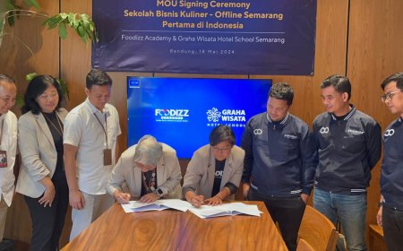 Dorong Industri Kuliner Indonesia, Foodizz Academy Gaet Graha Wisata Hotel School Semarang
