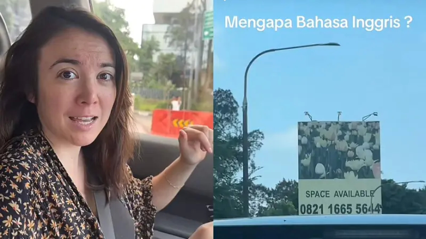 Turis Asing di Bingung, Mengapa Iklan Papan Reklame di Indonesia Pakai Bahasa Inggris?