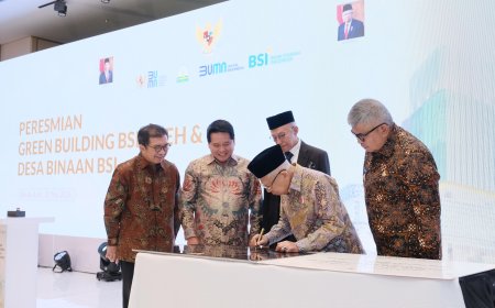 Wapres RI Resmikan Gedung Landmark BSI Aceh dengan Konsep Ramah Lingkungan