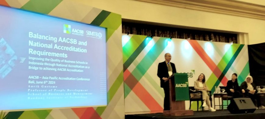 SBM ITB Tekankan Penyelarasan Akreditasi Nasional dan Global Perguruan Tinggi pada Konferensi AACSB di Bali