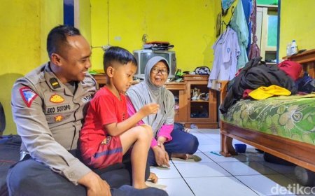 Bocah yang Minta Diantar Polisi Ambil Raport Ternyata Pintar Matematika