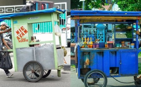 Fakta Unik Warna Gerobak Mie Ayam