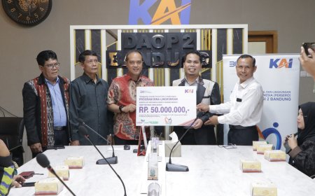 Total Penyaluran Dana TJSL Bina Lingkungan KAI Daop 2 Bandung Tembus 190 Juta