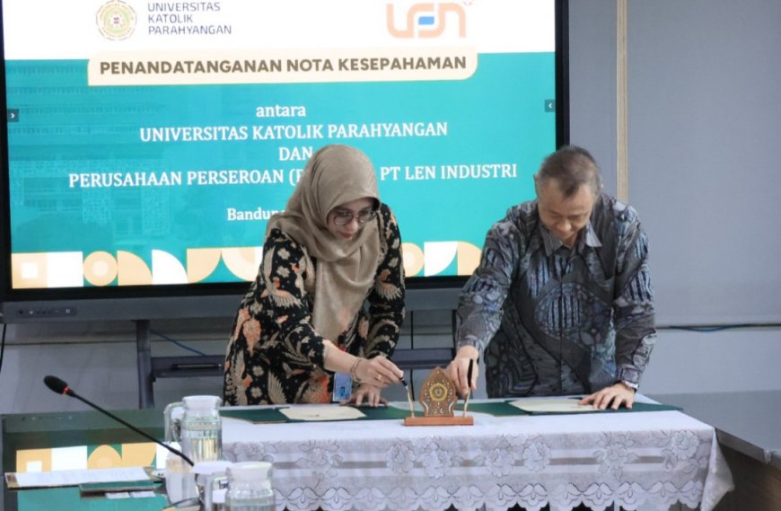 Tingkatkan Kualitas SDM dalam Negeri,  Len Industri Gandeng Universitas Katolik Parahyangan