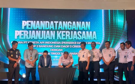 KAI Daop 1 Jakarta, Daop 2 Bandung dan Daop 3 Cirebon dengan Kejaksaan Tinggi Jawa Barat Kerjasama Bidang Hukum