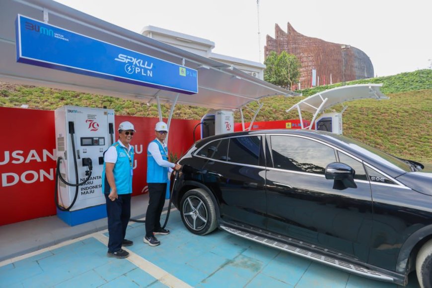 18 SPKLU PLN Layani 340 Transaksi Pengisian Mobil Listrik Saat Gelaran HUT RI di IKN