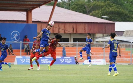Tim Sepakbola Jabar Menang Dramatis atas Kalsel  untuk Melaju ke Final PON XXI/2024 Aceh Sumut