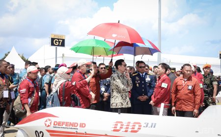 Pesawat Terbang Tanpa Awak UAV 3.11 Buatan PT Len Industri Ramaikan Bali International Airshow 2024