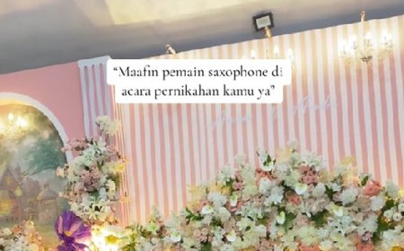 Viral, Kirab Pengantin Diiringi Suling