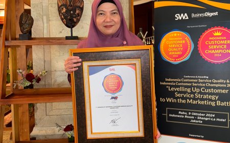 JNE Raih Indonesia Customer Service Quality Award 2024