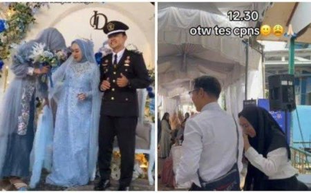 Viral, Pagi Akad Nikah Siang Ikut Tes CPNS