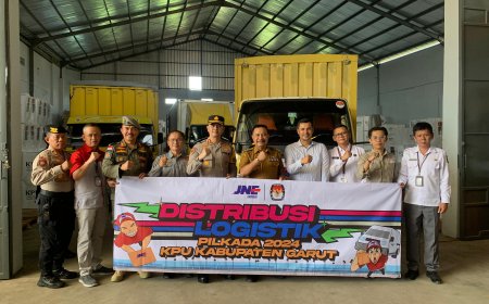 KPU Kabupaten Garut Gandeng JNE Distribusikan Logistik PILKADA 2024 : Aman dan Tepat Waktu