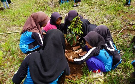 Edukasi Generasi Muda, PLN Rehabilitas Lahan Kritis DAS Desa Cimungkal