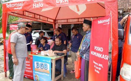 Telkomsel Hadirkan Bantuan dan Layanan Khusus untuk Warga Terdampak Bencana di Cianjur