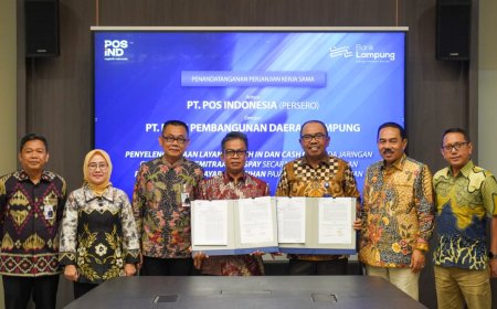 Perluas Layanan Keuangan Masyarakat, Pos Indonesia dan Bank Lampung Jalin Kerja Sama Strategis