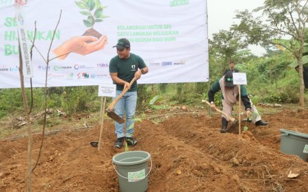 SEI Hijaukan Bumi, Tanam 1.870 Bibit Pohon di Taman Kehati Bandung