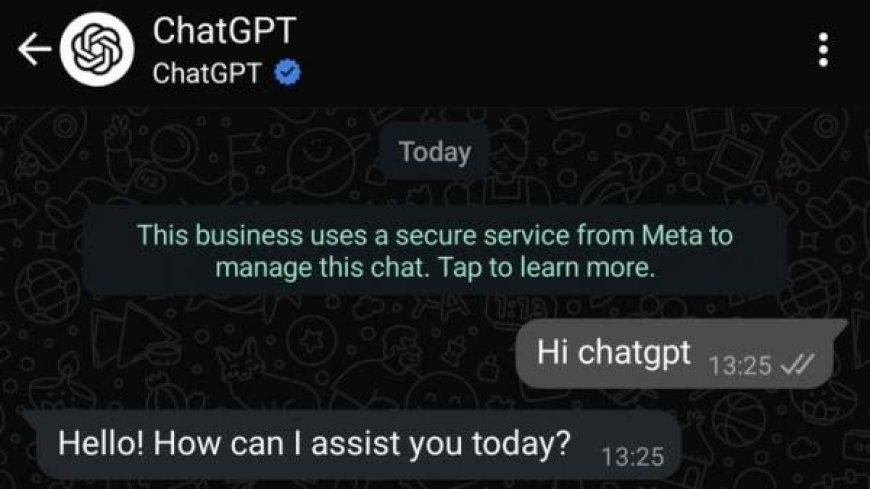 ChatGPT Resmi Hadir di WhatsApp