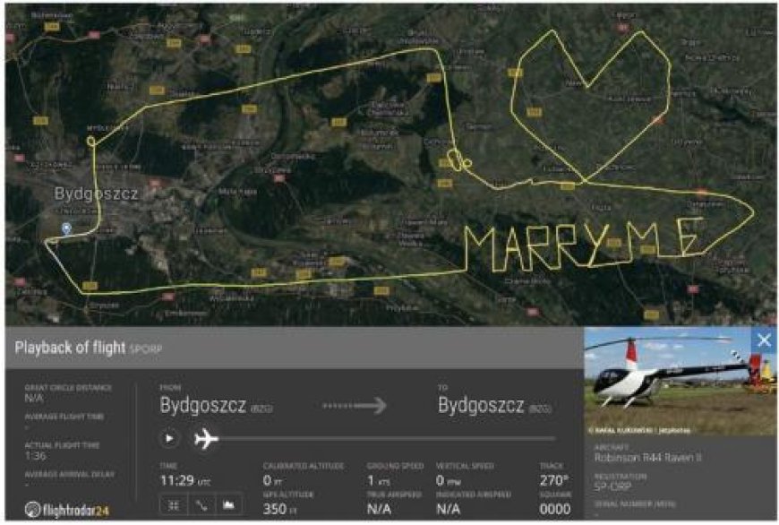 Romantis Maksimal! Pemuda Ini Melamar Kekasih dengan Helikopter di Langit