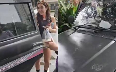 Gisella Anastasia Santai Naik Kijang Lawas, Sebut Mobilnya Lamborghini