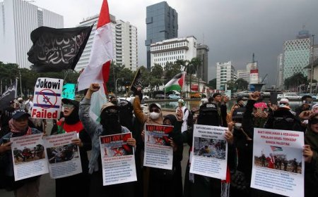 Ribuan Massa Suarakan Dukungan untuk Palestina, Desak Dunia Akhiri Penjajahan  Zionis