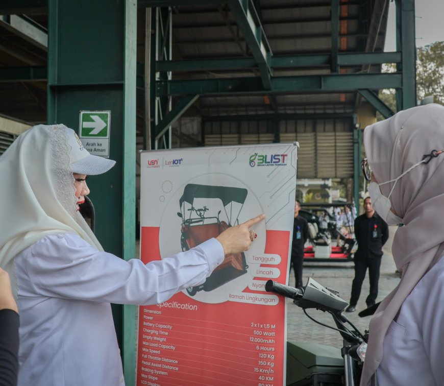 Becak Listrik Pindad Dorong Modernisasi Transportasi Rakyat