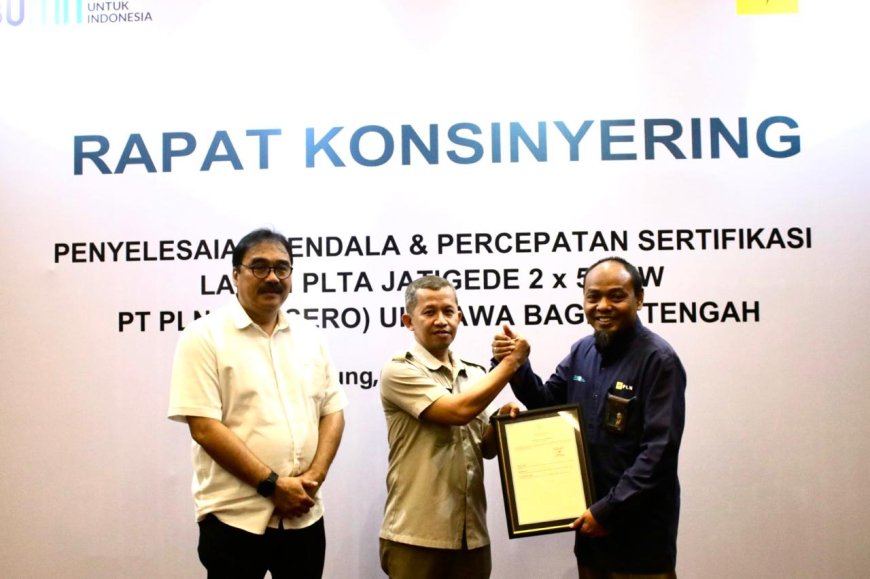 PLN UIP JBT Kebut Sertifikasi Lahan PLTA Jatigede