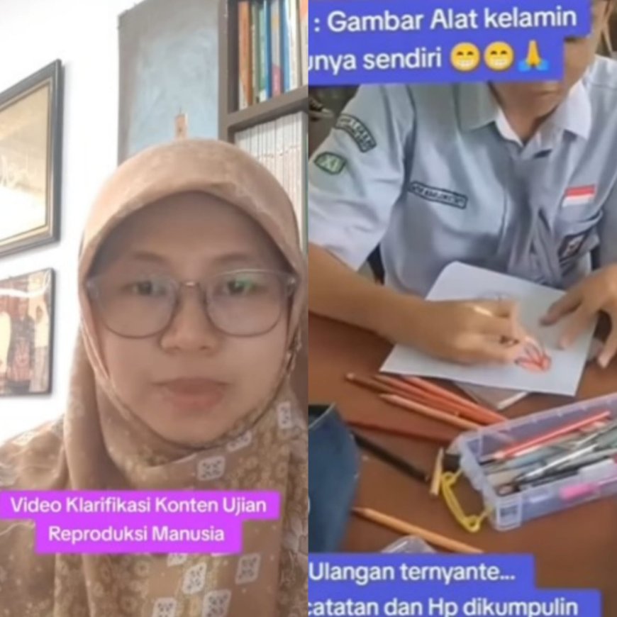 Viral Guru Biologi Rekam Siswa Gambar Alat Kelamin