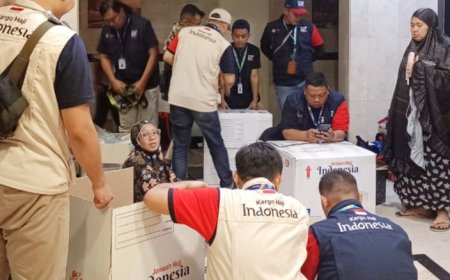 Kargo Haji Pos Indonesia Tembus 105 Ton, Oleh-Oleh Jemaah Sudah Tiba Meski Mereka Masih di Tanah Suci
