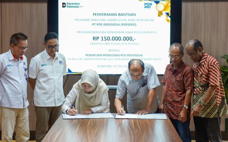 Rp150 Juta Beasiswa untuk Anak Pensiunan: Komitmen Sosial Berkelanjutan Pos Indonesia