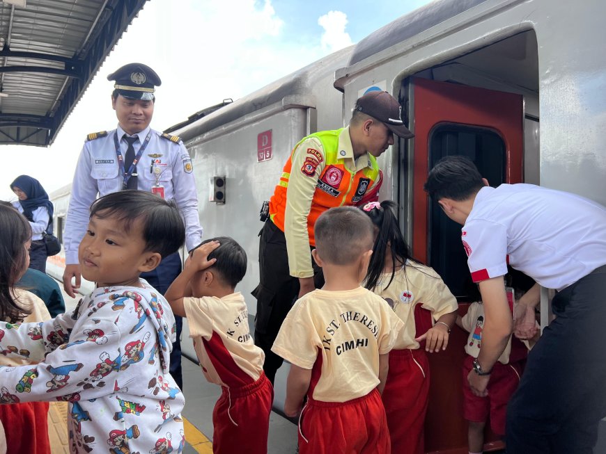 Hari Anak Nasional 2025, KAI Commuter Wilayah 2 Bandung Edukasi Anak-anak Jadi Generasi Cinta Transportasi Publik