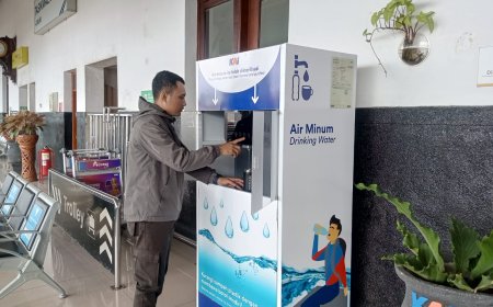 KAI Daop 2 Bandung Tambah Fasilitas Air Minum Gratis di Stasiun, Dukung Gerakan Bebas Plastik